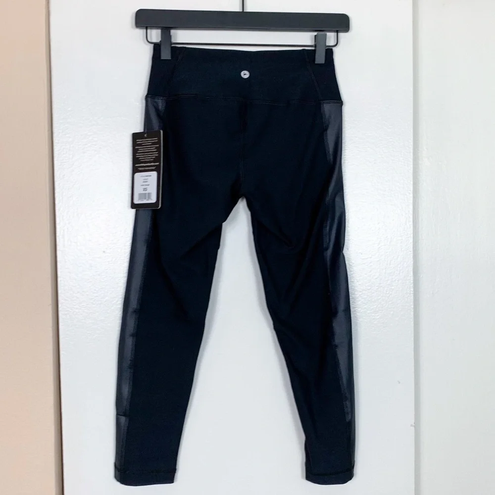 90 Degrees by Reflex Mesh Detail Yoga Leggings - Picture 6 of 8